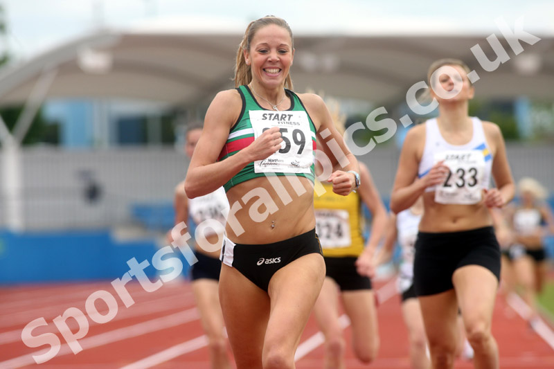 Jenna Hill (Sale Harriers) womens 800 metres, Northern Championships, Sport City, Manchester